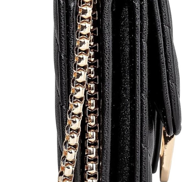 Lightweight Black Quilted Crossbody Bag with Organized Compartments for Women - Picture 5 of 9